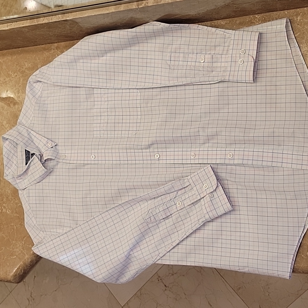 Club Room Regular Fit Performance Button-down Long-sleeved Shirt, 15.5 32|33 - Picture 2 of 14